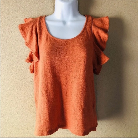 NEW Madewell Texture & Thread Ruffle Top - Picture 10 of 10